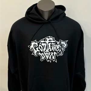 GODFATHER DON BLACK AND WHITE HOODIE 2XL HIP HOP